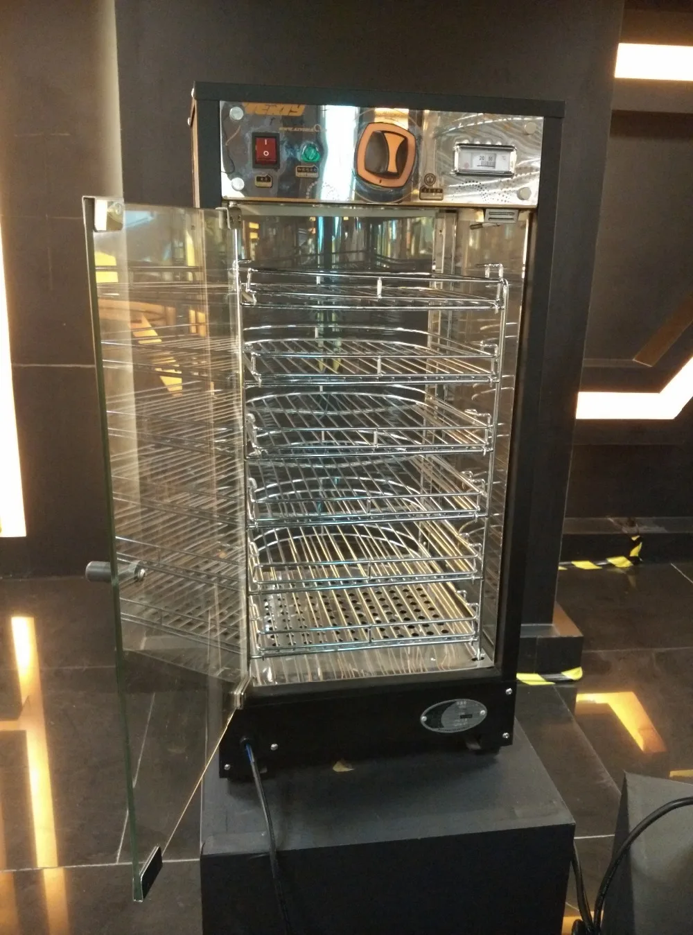 Mini Electric Vertical Glass Display Food Warmer/ Warming Showcase Bv