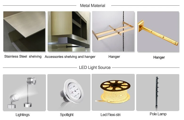 metal and led light