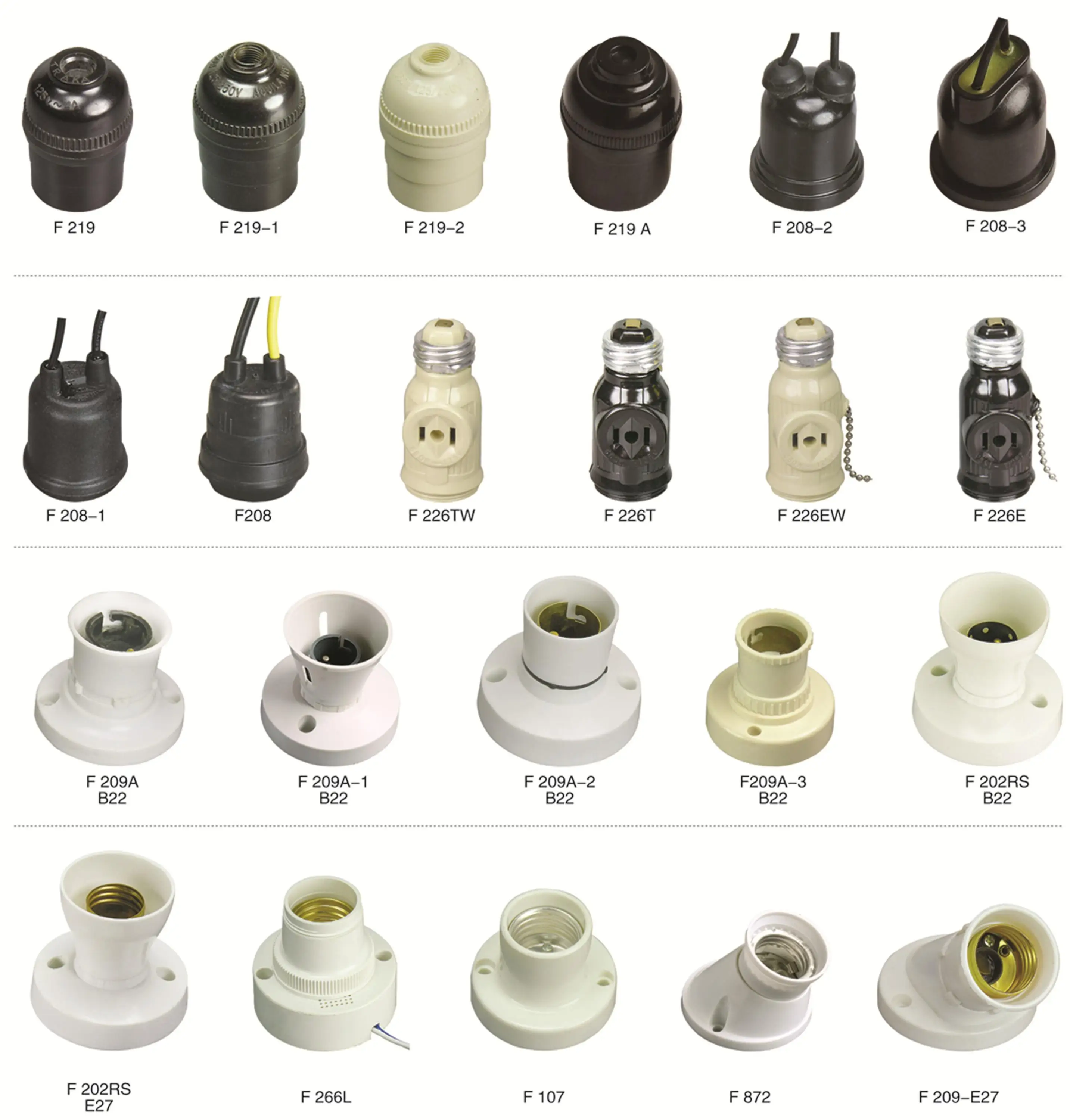 E17 Porcelain Lamp Holder E14 Ceramic Lamp Socket E10 E12 Bulb Holder