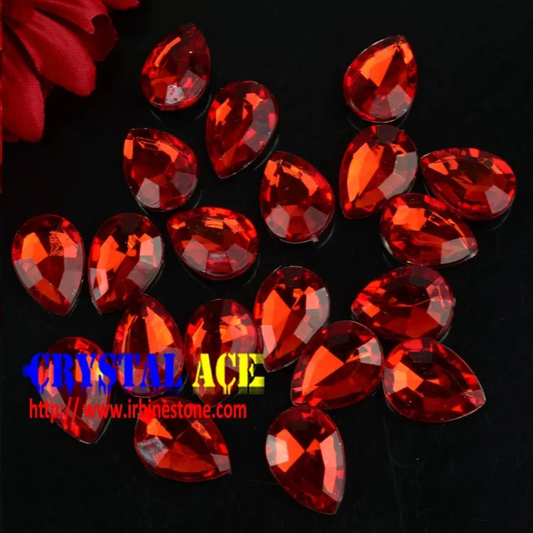 Factory Direct Sale Price Rhinestone Red and Perifot Color Acrylic Flat Back Stones