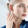 Wholesale fashion jewelry brass cc large gold ring type huggie hoop earrings clip on earing
