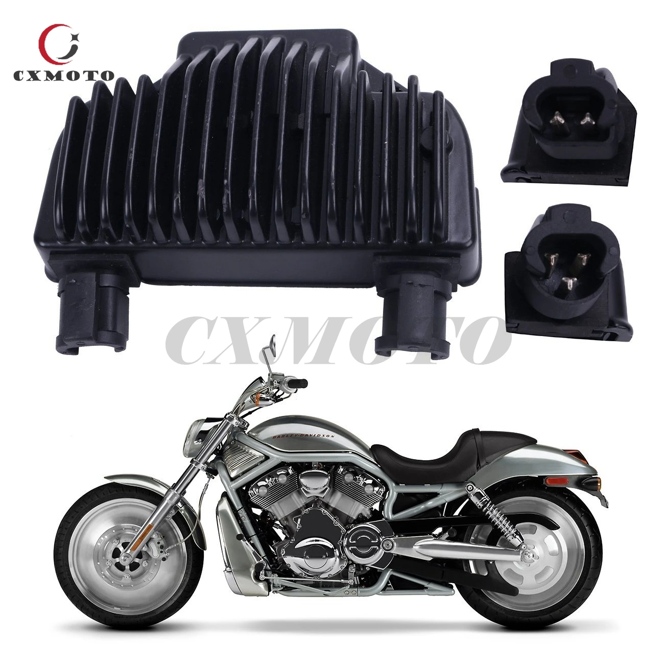 Voltage Regulator Rectifier Replacement For Harley Davidson Dyna Models (2004-2005) - Part #74631-04, 12-Volt