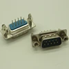 PCB solder type male 9pin power D-sub connector