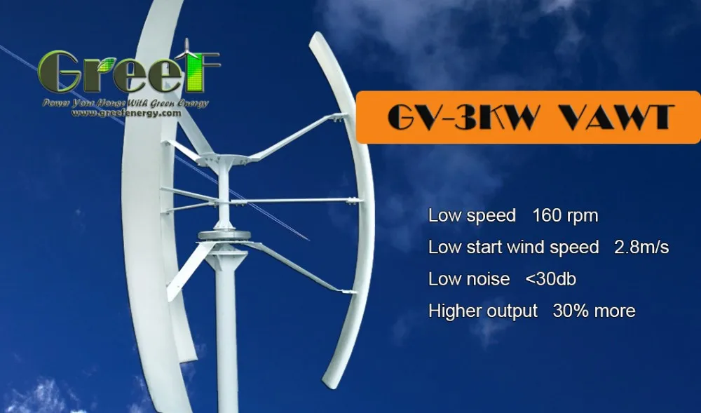 Vertical Axis Wind Turbine 3kw Off Grid And On Grid System Buy