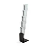 Mobile Portable Aluminum Brochure Catalogue Flyer Shelf Stand Holder / Banner Stand with Bag / Case (Aluminium)