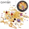 Nail Art Mixed Styles Glitter Beads Rhinestones Charms Metal Studs Hollow Flake Rivet Studs Nail Chain Nail Art Decorations
