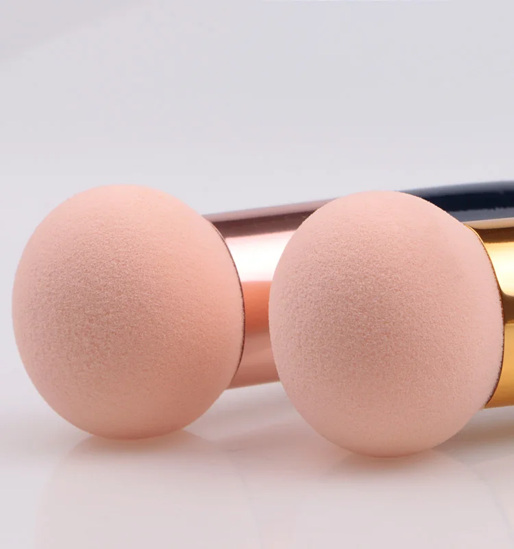 2018 Alibaba Best Sellers 1 Pcs Wood Handle Makeup Sponge Makeup Brushes Cosmetics Buy Makeup