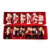 QS brand handmade christmas ornament nutcrackers mini soldier wooden nutcracker