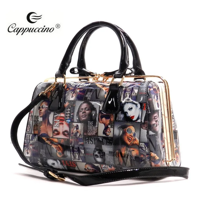 2017 New Designer Whole Magazine Cover Collage Frame Women 2017 New Designer Whole Magazine Cover Collage Frame Women Leather Fashion Handbag