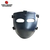 Aramid bulletproof mask black ballistic face mask half ballistic mask