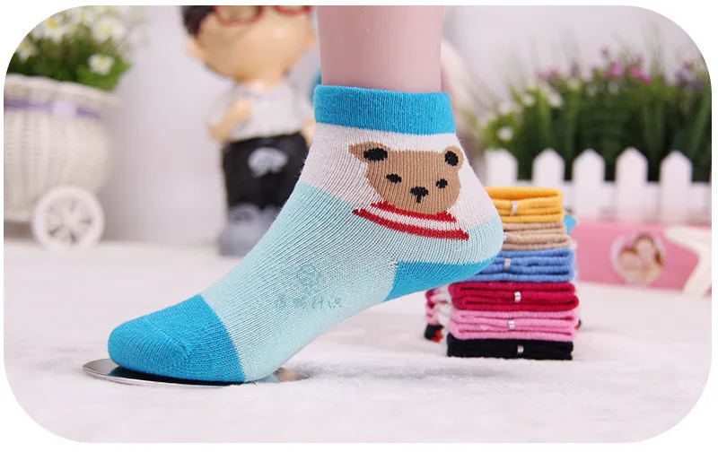 Warm soft cotton baby boys girls socks baby clothing accessories booties floor infant socks homewear 3pair