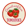 Custom logo marked fruit and vegetable shop metal tin sign