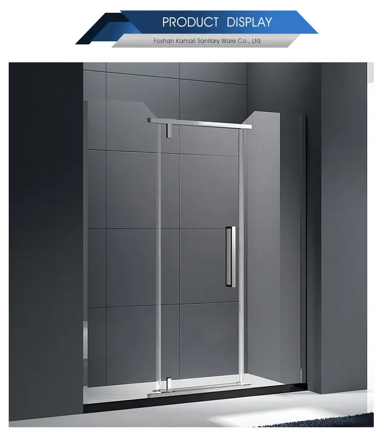 Foshan Kamali High Quality Low Price Customizable Frameless Sliding Door, Bathroom Shower Glass