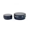 10g 15g 20g 30g 40g 50g 60g 80g 100g 150g black aluminum jar with screw cap