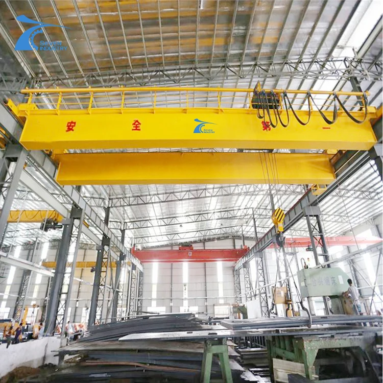 Top Running Double Overhead Crane 15 Ton Lifting Capacity For ...