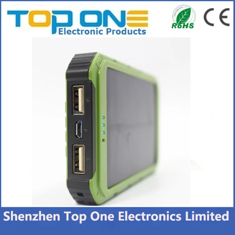 Waterproof Solar Charger 10000mAh Portable Solar Power Bank for Smartphone - ANKUX.COM