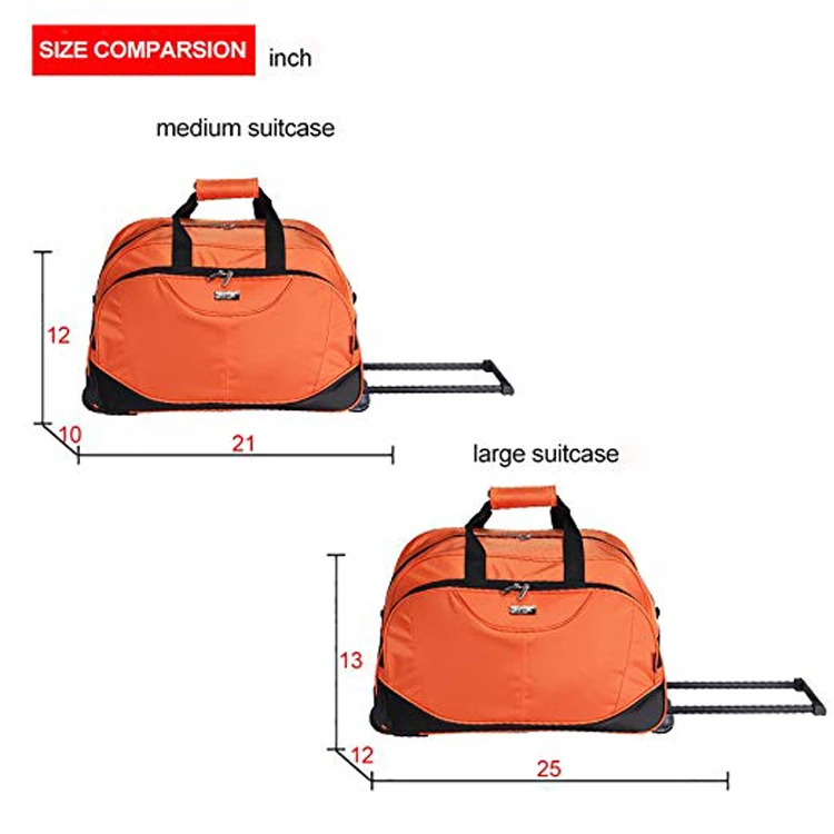OEM custom travel rolling duffel bag for men and woman