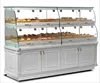 supermarket glass cake cabinet, bread display showcase for sale