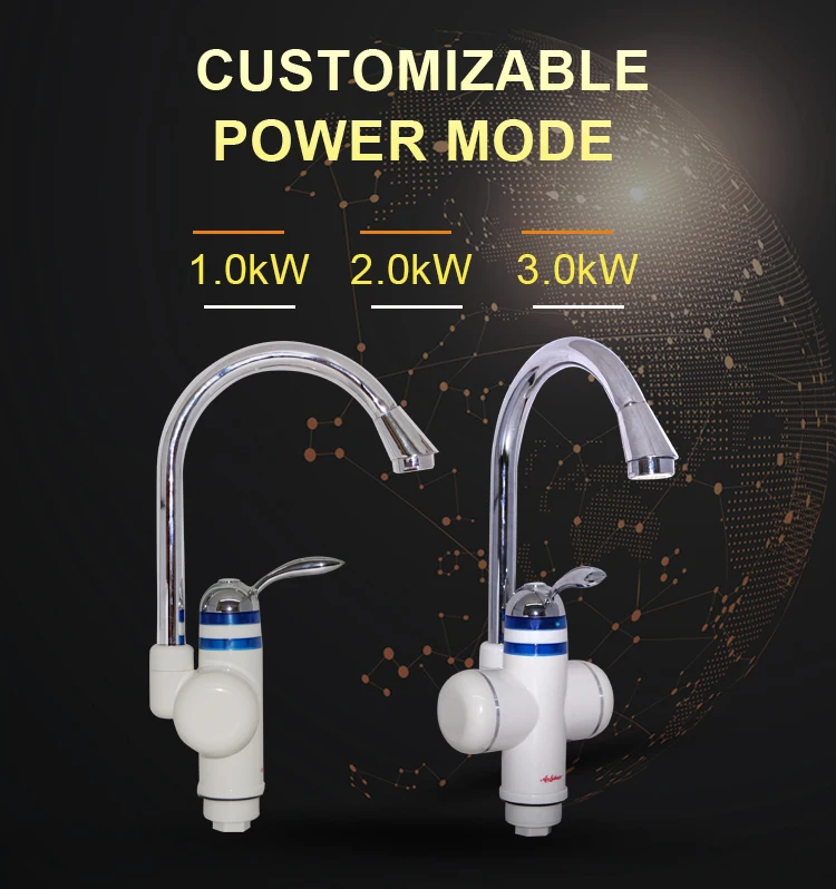 Instant Heating Electric Tap Hot And Cold Kitchen Taps Basin Faucets