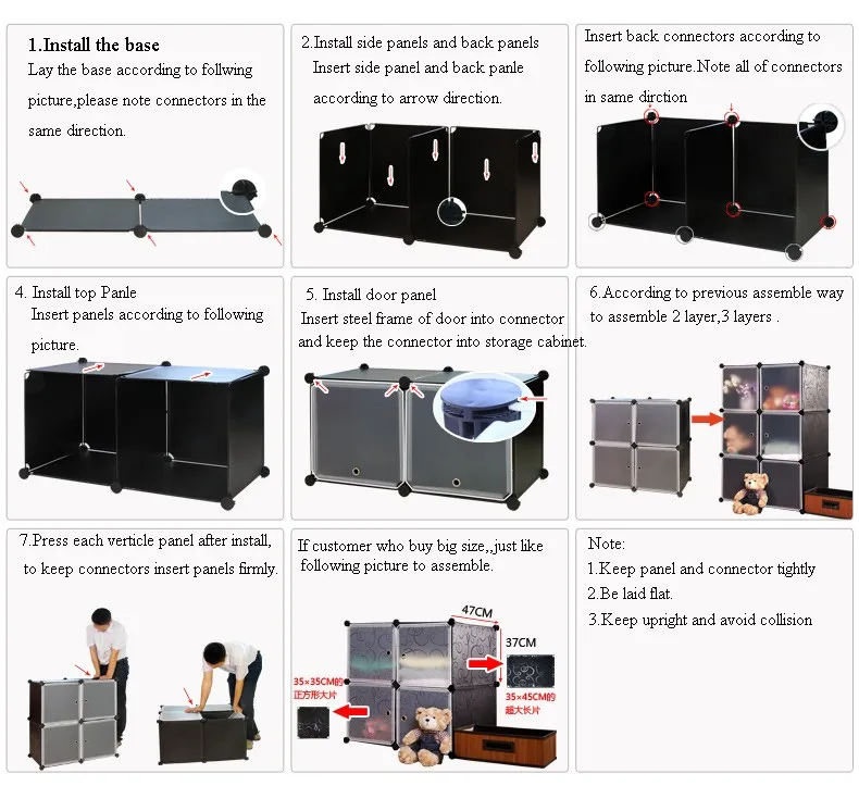 Panel keeper. Инструкция сборки Cube Organizer Systems.