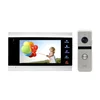 Video security system 7" sensor button monitor with transfer call camera video door bell