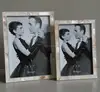 metal and seashell photo frames