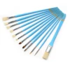 Paint Brushes15 Pc Brush Set for Watercolor, Acrylic, Oil & Face Painting | Long Handle Artist Paintbrushes with Travel Holder