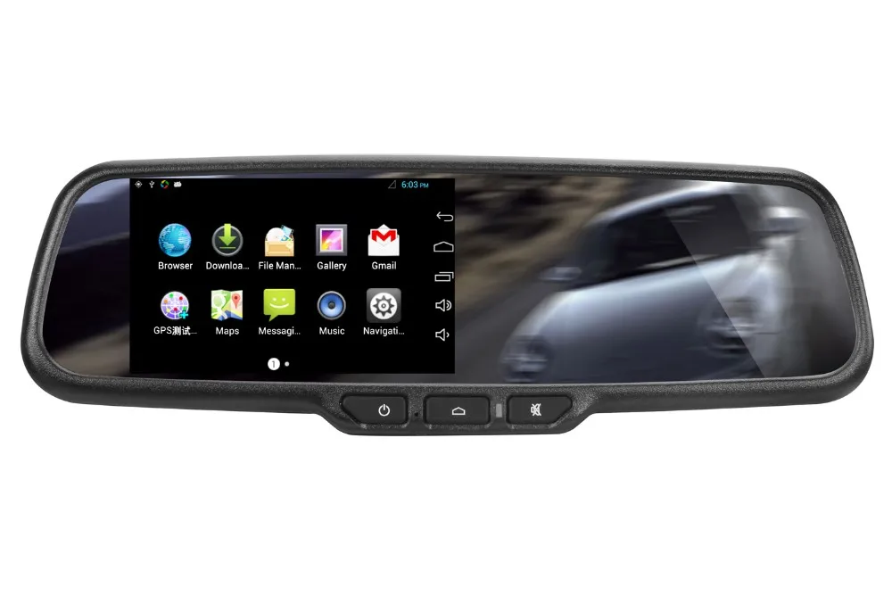 Newest Style Car Rearview Mirror Gps And Navigation With Bluetooth