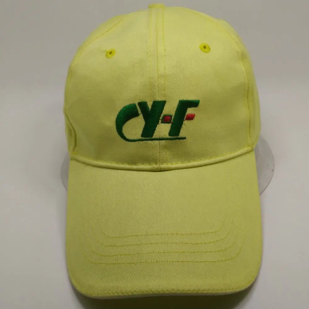 Yz Light Yellow Embroidery Baseball Caps Made In China - Buy Embroidery ...