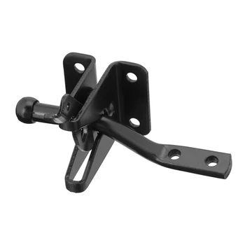 Black Steel Self Locking Automatic Gravity Lever Fence Gate Latch - Buy ...