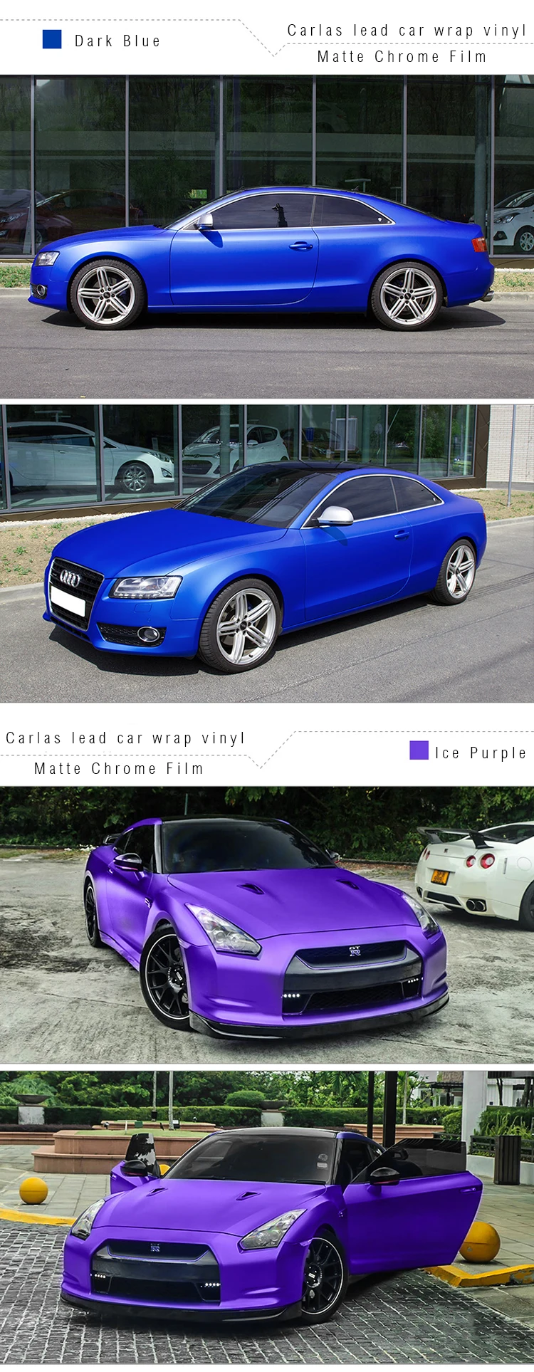 Carlasのために車体マットクロームブルービニール車ラップサテンクロームエアチャンネルバブル送料 Buy ステッカーのための車 マットクローム車の ビニールフィルム ブルーマットクロームステッカー Product On Alibaba Com