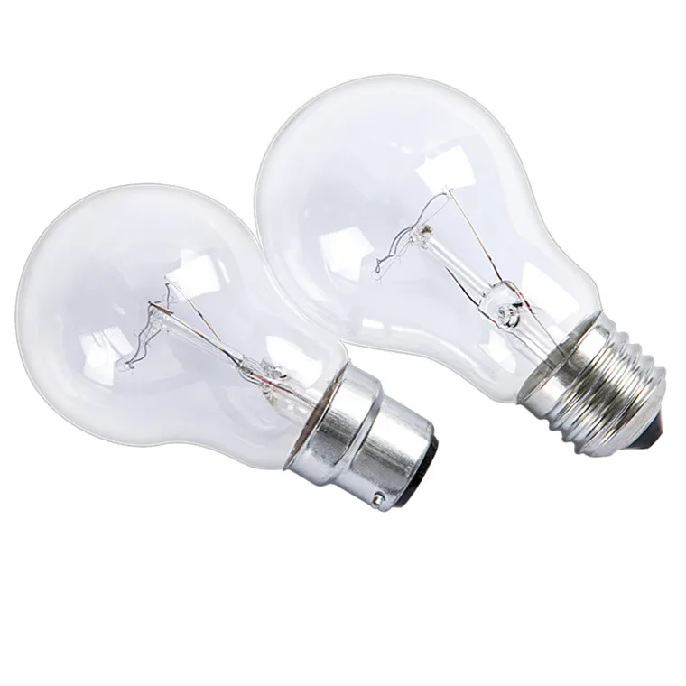 a55 a58 a60 bulb 100 watt edison bulb incandescent glass bulb e27 electric light with a wire filament visible light incandescenc
