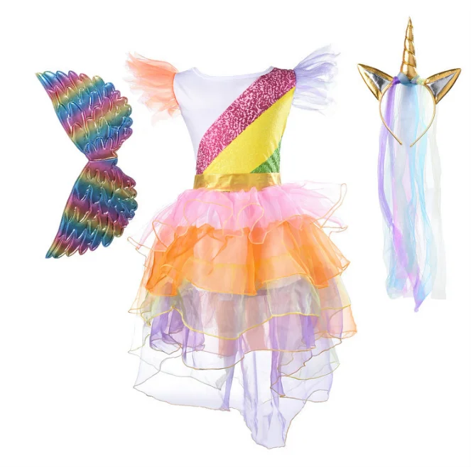 Summer Unicorn Tutu Dress Ruffles Baby Girls Unicorn Dress Buy Baby