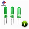 silsmart wholesale price 4mm tint diffused green led diode with long body size customized led