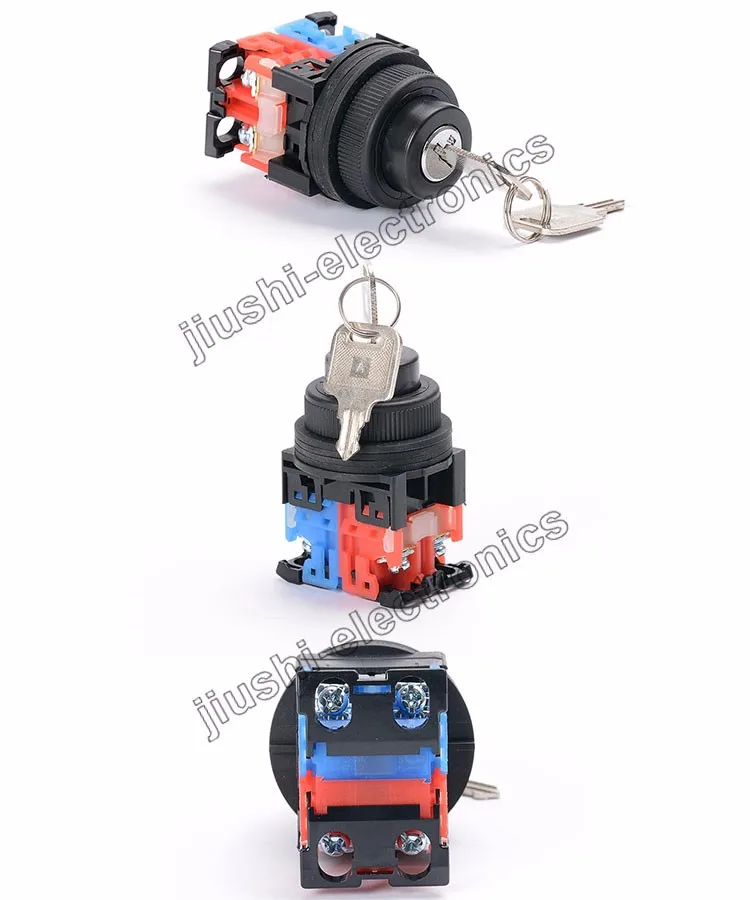 Ar30jr2 30mm Push Button Switch With Key 2 Position 1no 1nc Buy 30mm