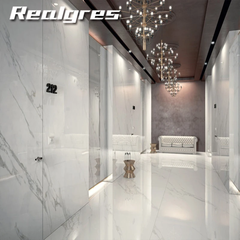 Porcelain Tiles 1200x600 Size Foshan White Marble Polished Porcelain Tiles 1200x600 Size Foshan White Marble Polished Tile Calacatta Ultra Thin