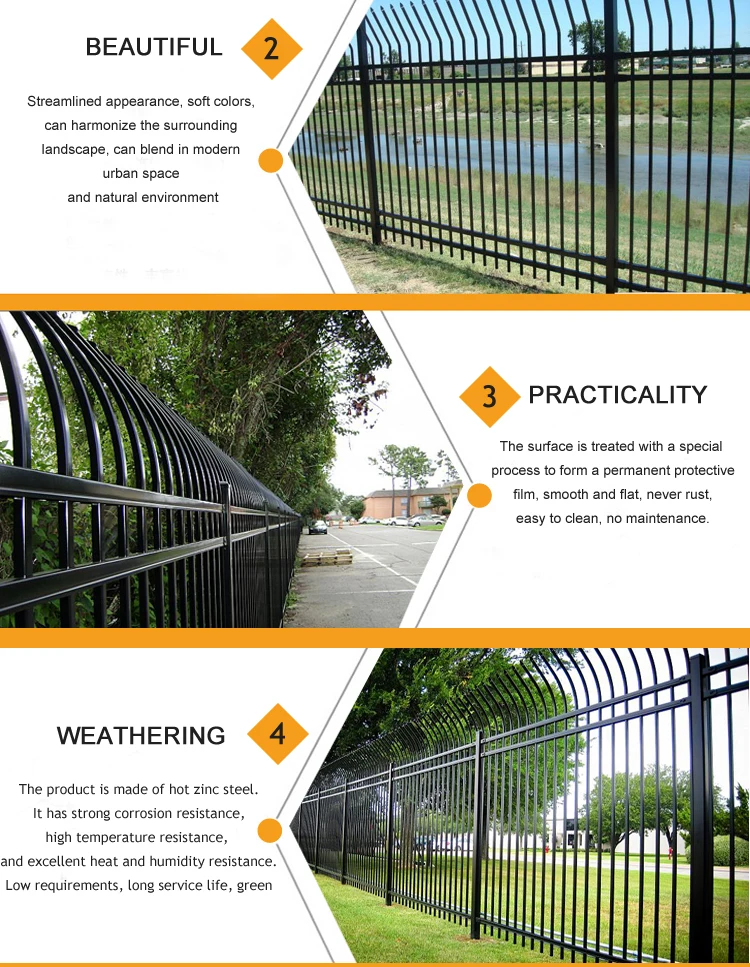 curve spear steel fence 05