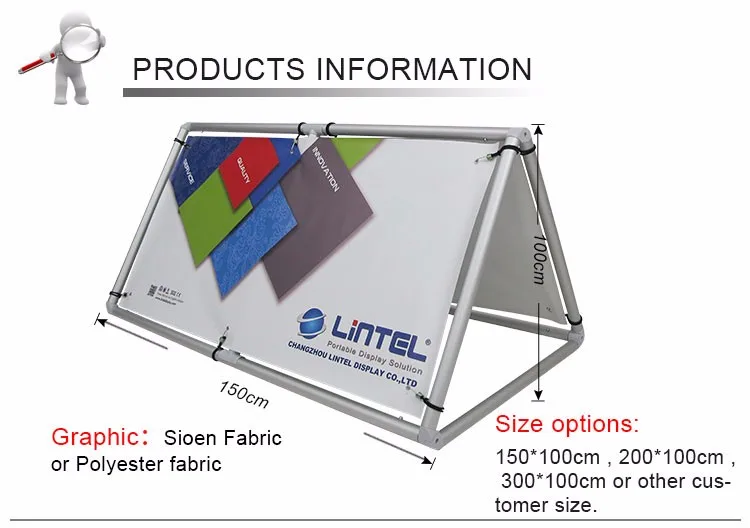 Outdoor Triangle Football Field Advertising Equipment Poster Board