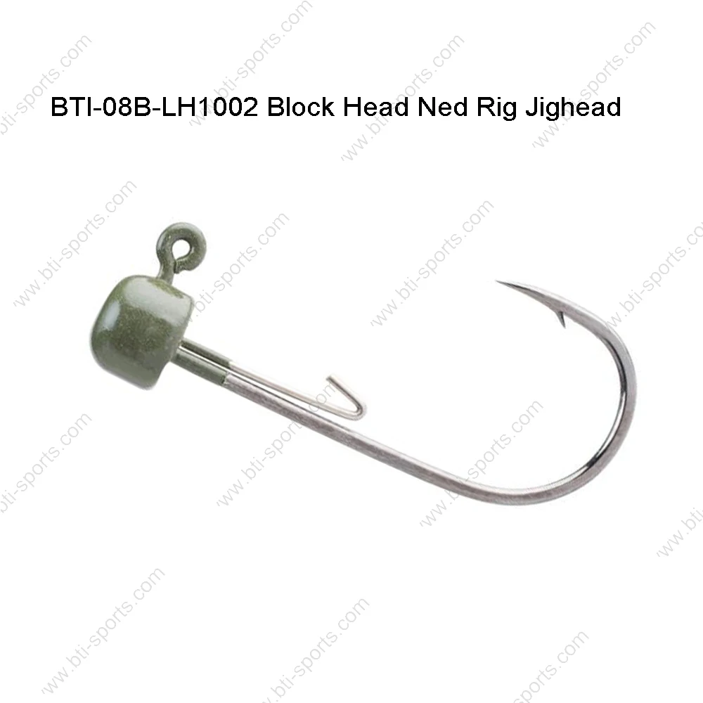 High Quality Block Head Ned Rig Jig Head Bass Fishing Hook Lead Jig ...