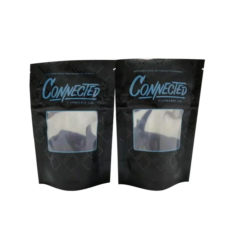 Smell Proof Weed Packaging Bags Connected Mylar Product On