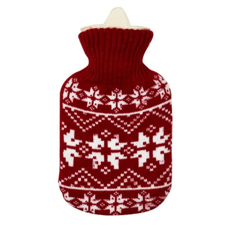 Customized Geometric Stripe Cable Knitted Pattern Winter Rubber Hot