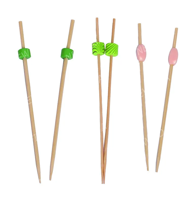 Good Quality 4.7 Inch Multicolor Olives Decorative Bamboo Cocktail