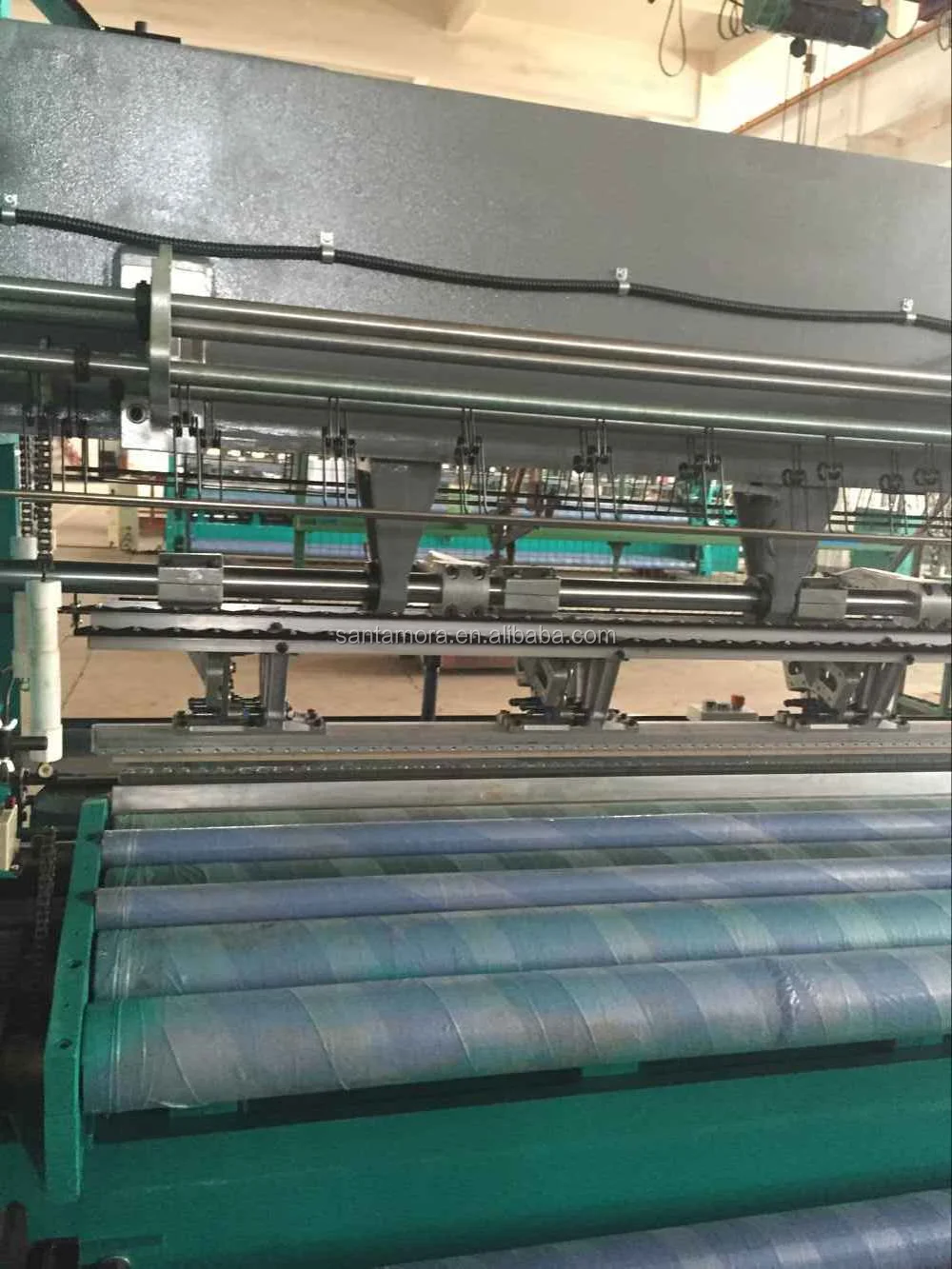 high speed karl mayer type raschel warp knitting machine