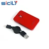 Customized Mini Power Mouse with Retractable Cord