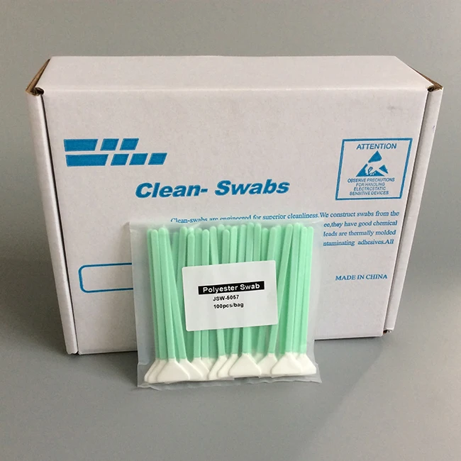 Big Flat Tip Cleanroom Lens Cleaning Micro Fiber Swab Buy Lens