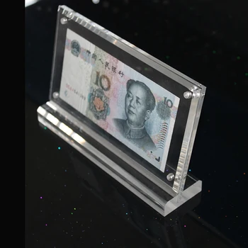Acrylic Single Bank Note Frame Plastic Money Holder Currency Display Acrylic Single Bank Note Frame Plastic Money Holder Currency Display Dollar Case