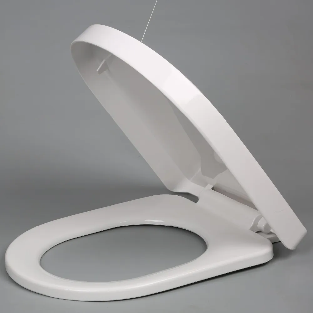 Hot Sale D Shape Easy Install Top Fix Toilet Seat Cover With Soft Close