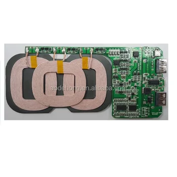 3 Coils Wireless Charger Transmit Pcb  Assembly Power  Bank  