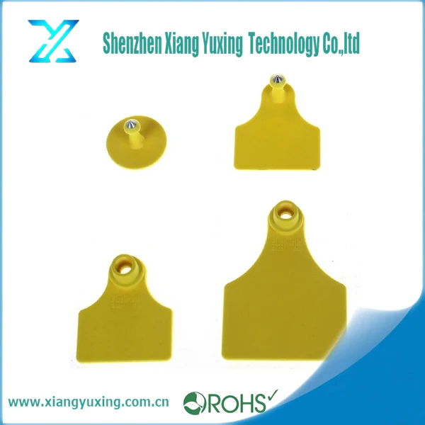 Pig Farming Laser Printing Plastic TPU ear tag for cattle