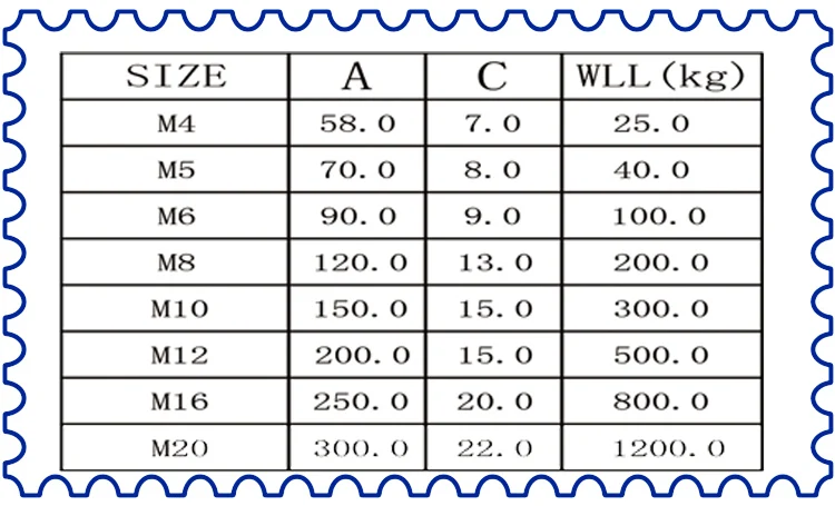 Stainless Steel European Style Closed Body Hook Hook Turnbuckle 